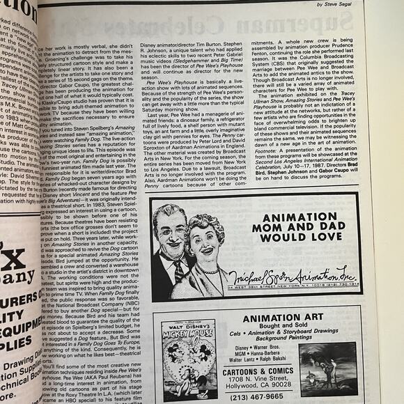 Animation Magazine #1 1987 - 1st Appearance Simpsons Rare HTF Vintage Grail - Picture 9 of 14